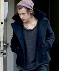 Harry Styles Classic Vintage Wool Pea Coat Shop now