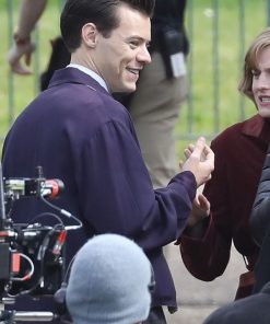 Harry Styles My Policeman Blue Cotton Jacket Buy now