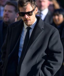 Harry Styles Trench Black Wool Coat Gifts For Him