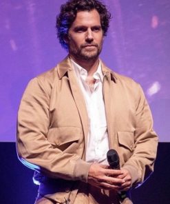 Henry Cavill In The Grey 2025 Brown Cotton Jacket