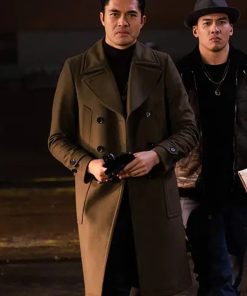 Henry Golding The Gentlemen Brown Wool Coat