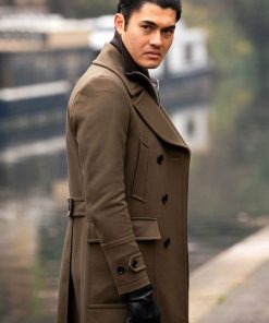 Henry Golding The Gentlemen Brown Wool Coat Black Friday Sale