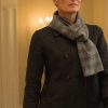 House Of Cards Claire Underwood Gray Wool Peacoat
