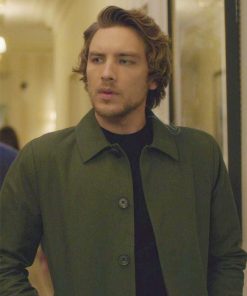 House of Cards Duncan Shepherd Green Cotton Coat on Sale