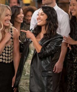 How I Met Your Father Francia Raisa Leather Coat