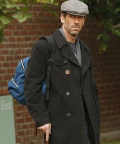 Hugh Laurie House Classic Wool Coat