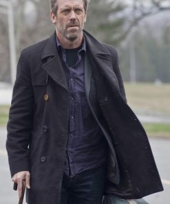 Hugh Laurie House Classic Wool Coat Shop now