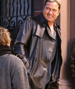 In the Hand of Dante Gerard Butler Leather Coat Shop now