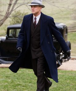 J. Edgar Leonardo DiCaprio Blue Wool Coat