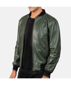 Men Vintage Bomber Leather Varsity Jacket Easter Sale
