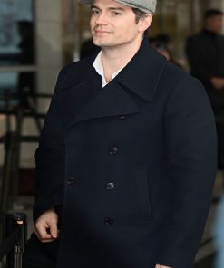 Night Hunter Henry Cavill Black Wool Coat Celebrity Outfits