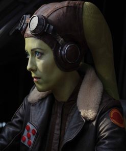 Star Wars Rebels Ahsoka Brown Leather Jacket Cosplay Costume Sale