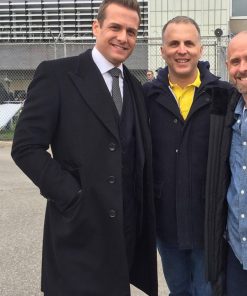 Suits Harvey Specter Black Wool Coat Winter Sale