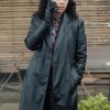 The Irrational Morgan Hall Black Leather Coat