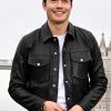 The Ministry of Ungentlemanly Warfare Henry Golding Trucker Leather Jacket