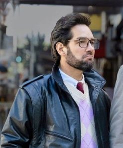 The Shrink Next Door Paul Rudd Leather Jacket Black Friday Sale