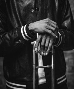 Trombone Shorty Bomber Leather Varsity Jacket Black Friday Sale