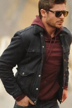 Zac Efron That Awkward Moment Black Cotton Jacket Shop now