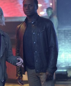 iZombie Malcolm Goodwin Black Leather Jacket Easter Sale