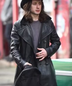 5lbs of Pressure Rory Culkin Black Leather Coat
