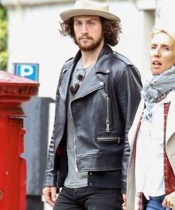 Aaron Taylor Johnson Elizabeth Premier Leather Jacket