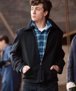 Aaron Taylor Nowhere Boy Black Wool Jacket