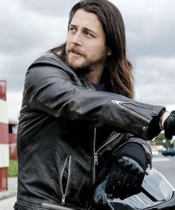 Animal Kingdom Craig Cody Biker Leather Jacket