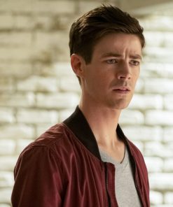 Barry Allen The Flash Maroon Cotton Jacket Buy now