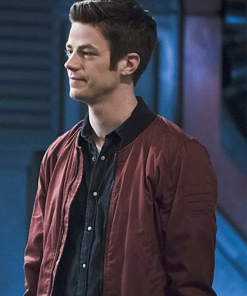 Barry Allen The Flash Maroon Cotton Jacket Shop now