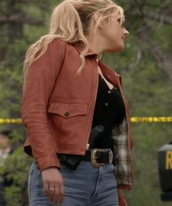 Big Sky Jenny Hoyt Brown Leather Jacket Shop now