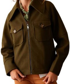 Big Sky Kylie Bunbury Green Wool Jacket Celebrity Outfits