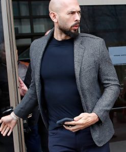 Cobra Top G Andrew Tate Gray Wool Blazer