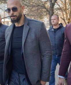 Cobra Top G Andrew Tate Gray Wool Blazer Sale