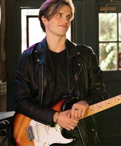 George Sear Love Victor Black Leather Jacket