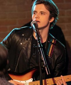 George Sear Love Victor Black Leather Jacket Free Shipping Germany France UK