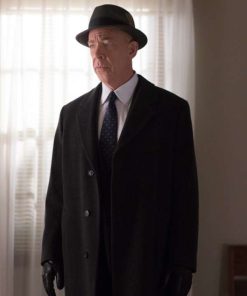 J.K. Simmons The Accountant Black Wool Coat Shop now