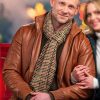 A Christmas Less Traveled Eric Johnson Leather Jacket