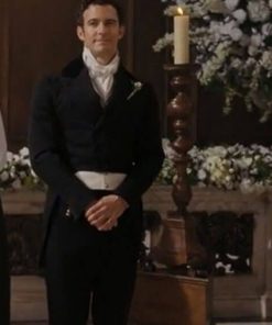 Benedict Bridgerton Classic Black Wool Tailcoat Easter Sale