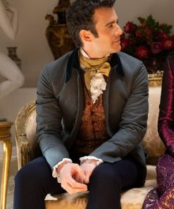 Benedict Bridgerton Season 2 Gray Wool Coat Black Friday Sale