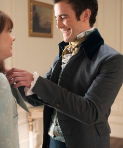 Benedict Bridgerton Season 2 Gray Wool Coat Free Shipping UK USA Canada