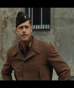 Brad Pitt Inglourious Basterds Brown Wool Jacket Shop now