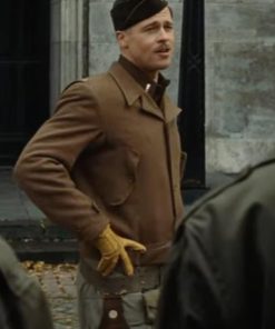Brad Pitt Inglourious Basterds Brown Wool Jacket Winter Sale
