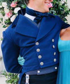 Bridgerton Season 2 Jonathan Bailey Wool Tail Coat Sale