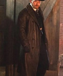 Cole Hauser Yellowstone Brown Leather Coat Sale