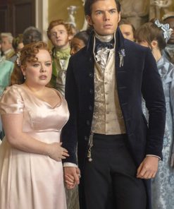 Colin Bridgerton Blue Velvet Classic Coat