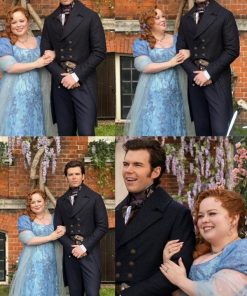 Colin Bridgerton Season 3 Black Wool Tail Coat Free Shipping UK USA Canada