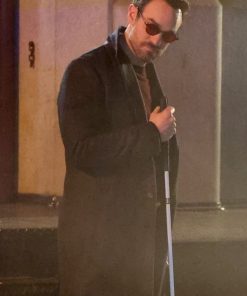 Daredevil Born Again Charlie Cox Black Wool Coat