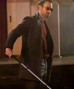 Daredevil Born Again Charlie Cox Black Wool Coat Shop now