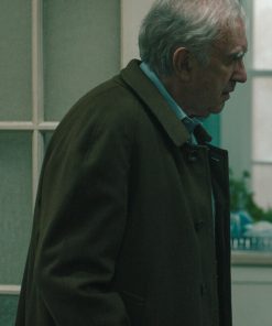 David Cartwright Slow Horses Green Wool Coat Shop now