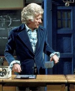 Doctor Who And The Daleks Jon Pertwee Blue Velvet Blazer